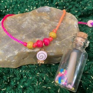 Sweet message bottle bracelet set